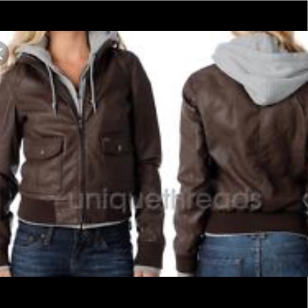 🦠🎊OBEY Faux Leather Jacket🦠🎊